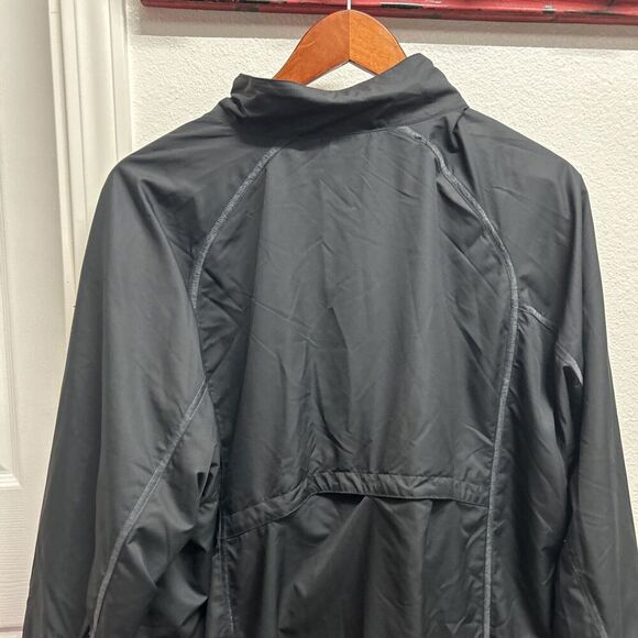 Nike Jacket Mens Large Black Dri-Fit Full Zip Windbreaker Gorpcore Y2K Stitch - Picture 9 of 15